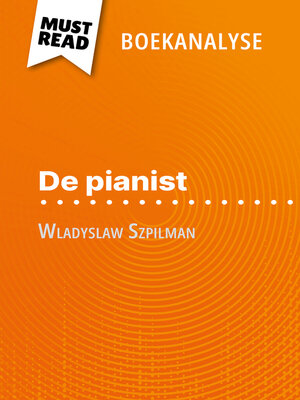 cover image of De pianist van Wladyslaw Szpilman (Boekanalyse)